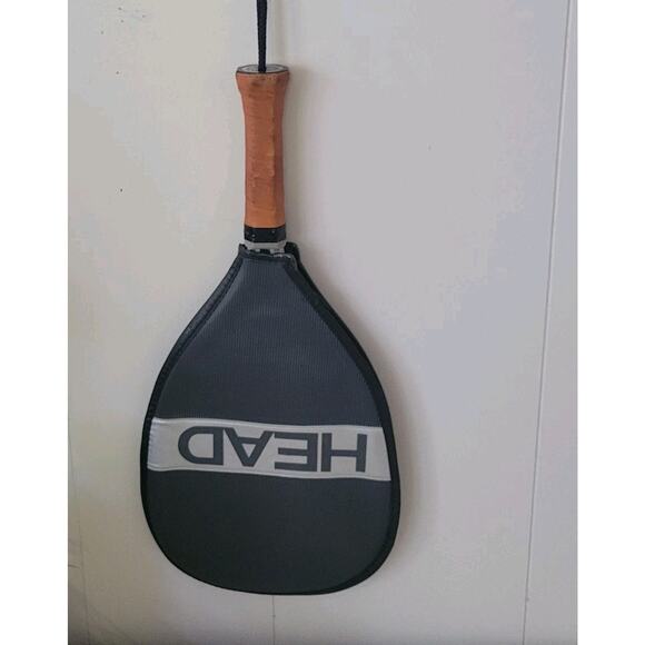 AMF Head Master Racketball Racquet Metal Frame Brown 3 3/4 Grip w/Head Cover - Picture 2 of 15